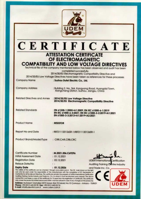 Certifications